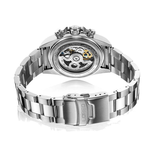 Reloj Automático Hombre 39mm – Mecánico Deportivo, Acero Inoxidable, Cristal Zafiro, Calendario Completo, Sumergible 200M ⭐4.8 (213 Opiniones)