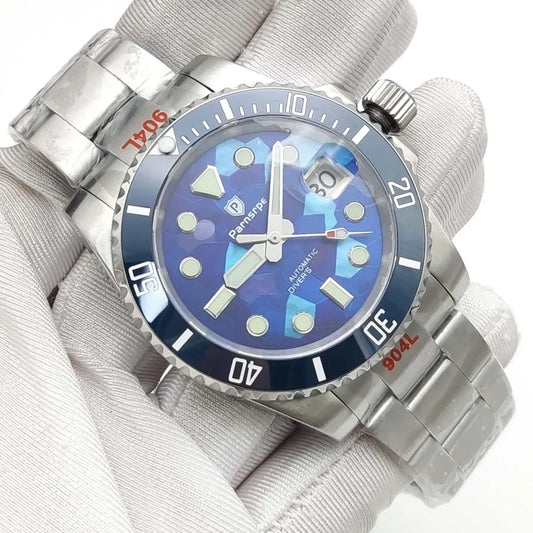 Reloj Automático 40mm – Movimiento NH35, Cristal de Zafiro, Caja de Acero 316L, Luminiscente