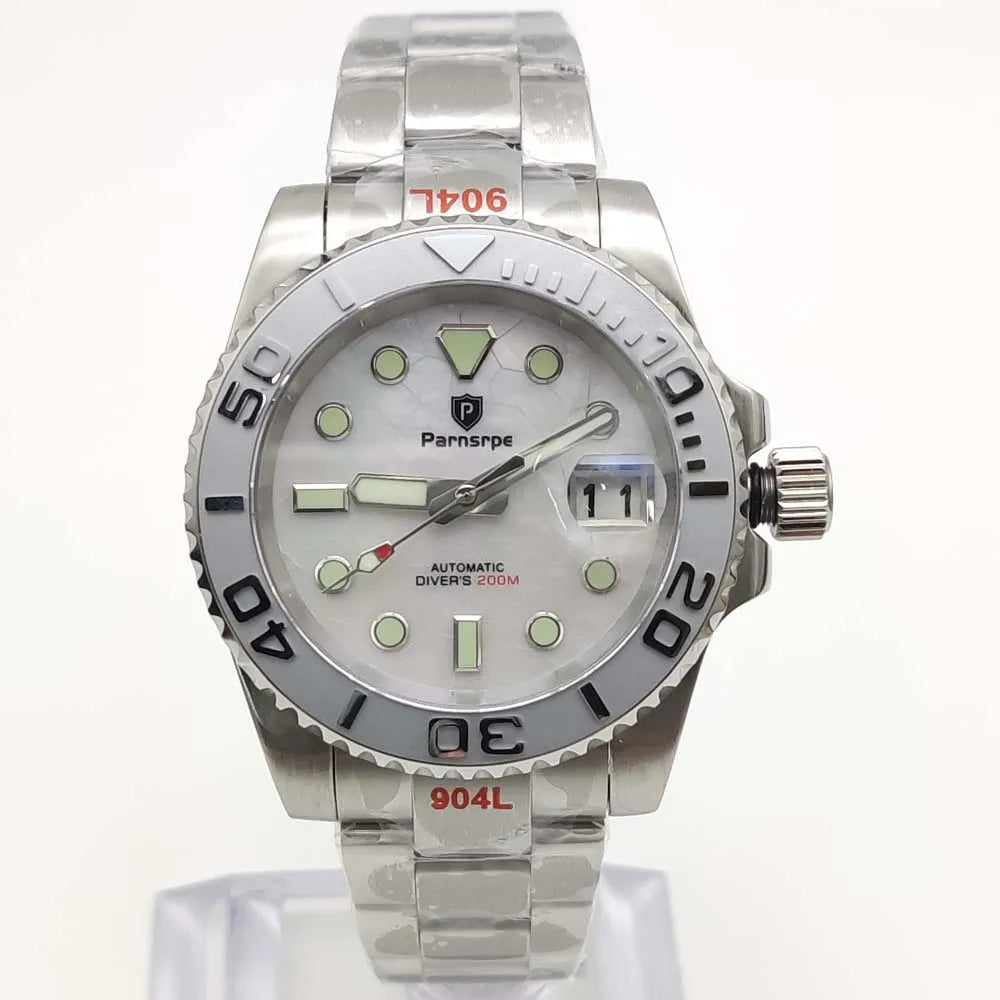 Reloj Automático 40mm – Movimiento NH35, Cristal de Zafiro, Caja de Acero 316L, Luminiscente
