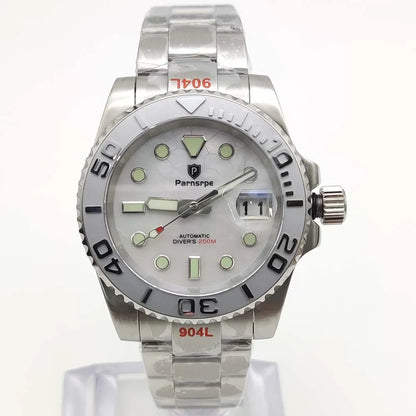Reloj Automático 40mm – Movimiento NH35, Cristal de Zafiro, Caja de Acero 316L, Luminiscente